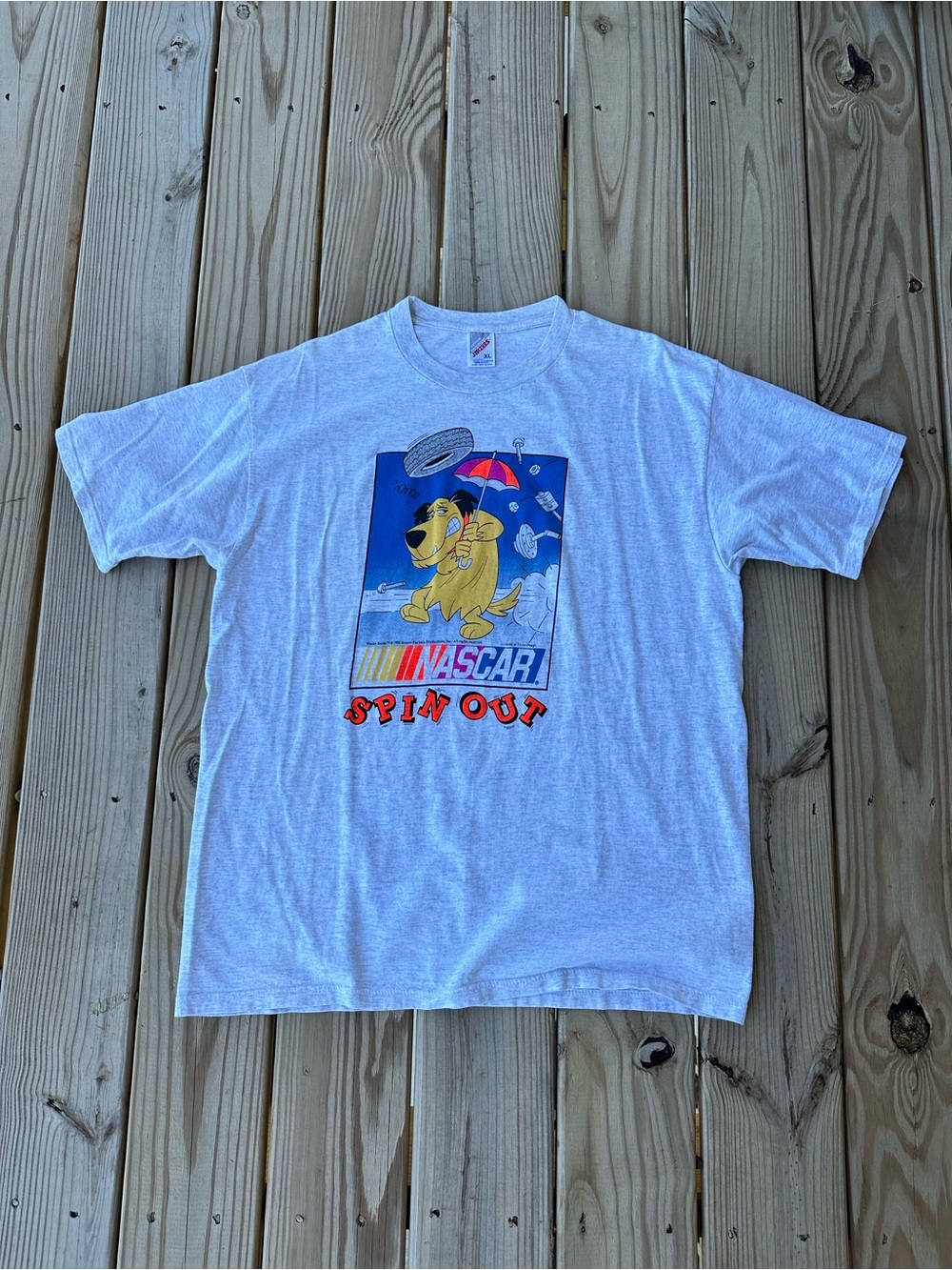 1994 USA Made Wacky Races Muttley NASCAR Graphic Shirt